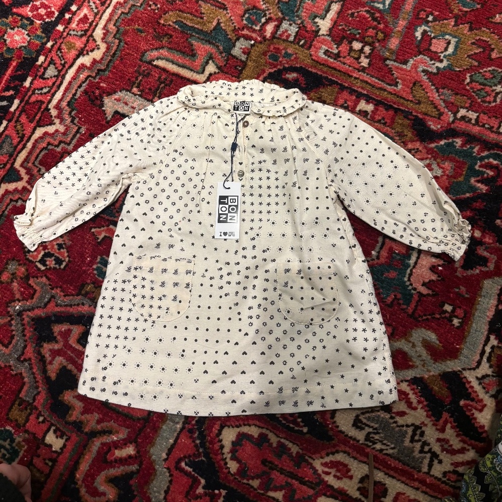 NWT Bonton long sleeve dress 6 months